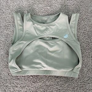 Women's Beige Sports Top